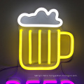 Decoration neon lighting led light logo Beer sign for store bar restaurant